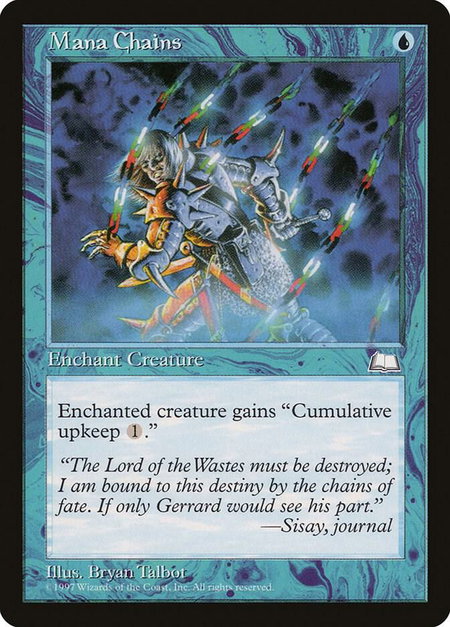 Mana Chains - Weatherlight Magic: The Gathering trading card