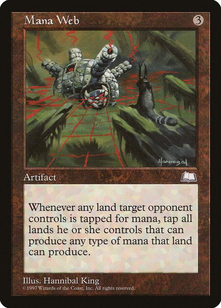 Mana Web - Weatherlight Magic: The Gathering trading card