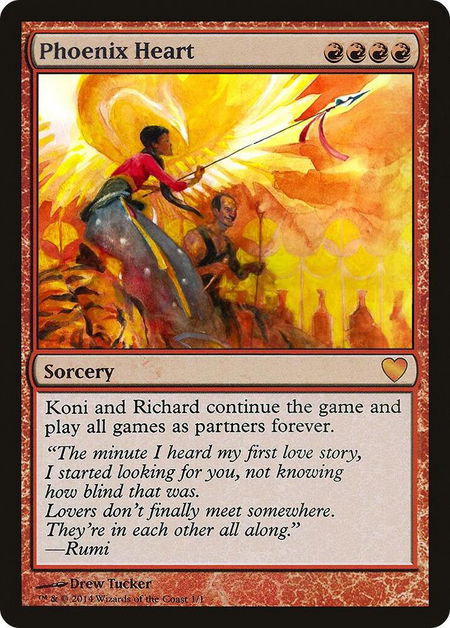 Phoenix Heart - Special Occasion Magic: The Gathering trading card