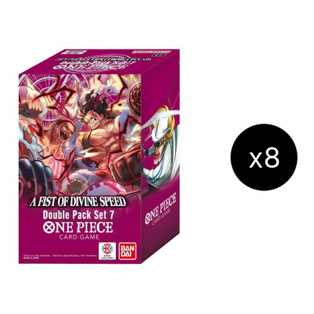 Double Pack Set Volume 7 Display - A Fist of Divine Speed One Piece trading card