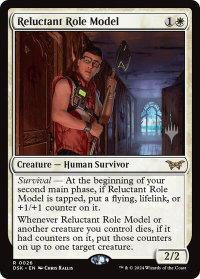 Reluctant Role Model - Promo Pack: Duskmourn: House of Horror (PPDSK) #26p - Rare Magic: The Gathering Trading Card