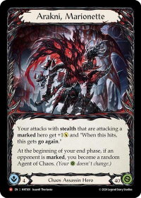 Arakni, Marionette - The Hunted  #HNT001 - Majestic Flesh and Blood Trading Card