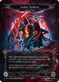 Arakni, Redback (Marvel) - The Hunted  #HNT006 - Marvel Flesh and Blood Trading Card