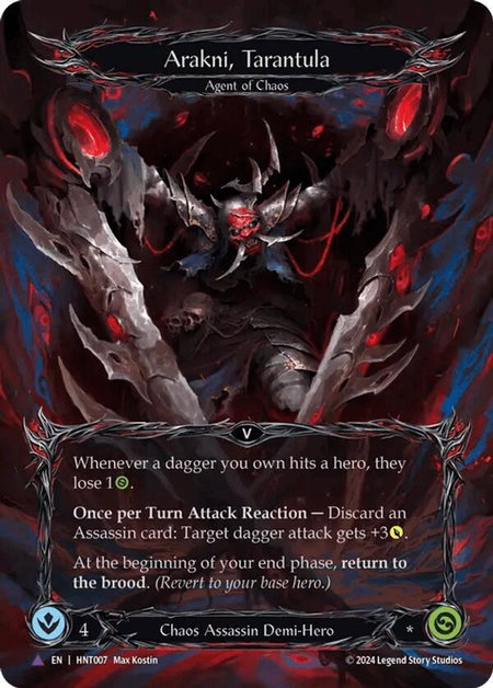 Arakni, Tarantula (Marvel) - The Hunted Flesh and Blood trading card
