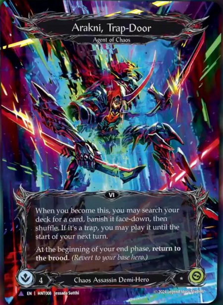 Arakni, Trap-Door (Marvel) - The Hunted Flesh and Blood trading card