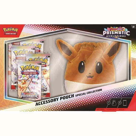 Prismatic Evolutions Accessory Pouch Special Collection trading card from SV: Prismatic Evolutions Prismatic Evolutions Accessory Pouch Special Collection - SV: Prismatic Evolutions Pokémon trading card