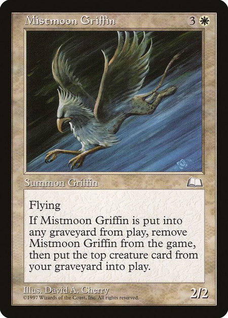 Mistmoon Griffin - Weatherlight Magic: The Gathering trading card