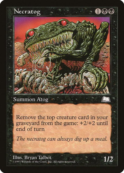 Necratog - Weatherlight Magic: The Gathering trading card