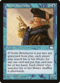 Noble Benefactor - Weatherlight (WTH) #44 - Uncommon Magic: The Gathering Trading Card