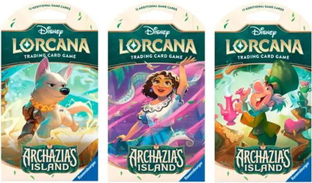 Disney Lorcana: Archazia's Island Sleeved Booster Pack Art Bundle - Archazia's Island Disney Lorcana trading card