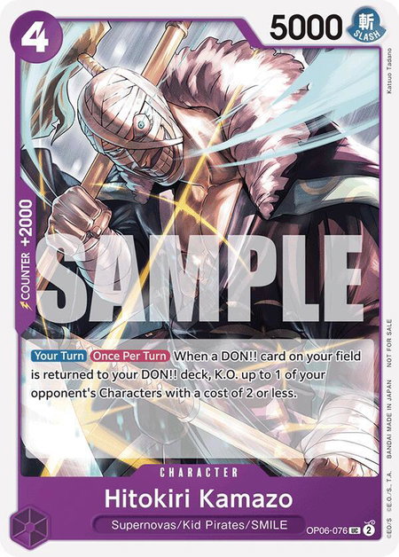 Hitokiri Kamazo (Tournament Pack 2025 Vol. 1) - One Piece Promotion Cards One Piece trading card