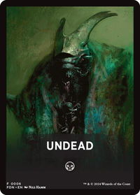 Undead Theme Card - Foundations (FDN) #6 - Token Magic: The Gathering Trading Card