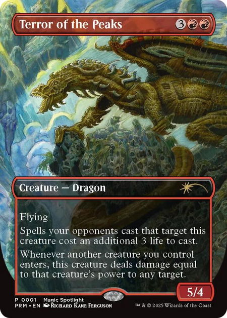 Terror of the Peaks - Unique and Miscellaneous Promos Magic: The Gathering trading card