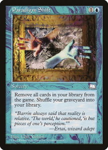 Paradigm Shift - Weatherlight (WTH) #46 - Rare Magic: The Gathering Trading Card