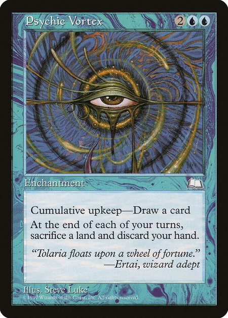 Psychic Vortex - Weatherlight Magic: The Gathering trading card