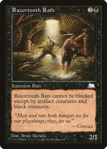 Razortooth Rats - Weatherlight (WTH) #78 - Common Magic: The Gathering Trading Card