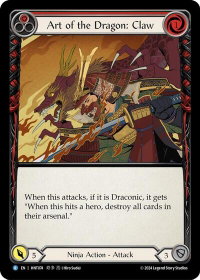 Art of the Dragon: Claw - The Hunted  #HNT074 - Rare Flesh and Blood Trading Card