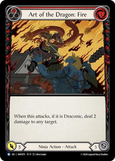 Art of the Dragon: Fire - The Hunted Flesh and Blood trading card