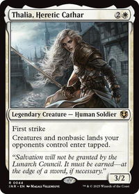 Thalia, Heretic Cathar - Innistrad Remastered (INR) #44 - Rare Magic: The Gathering Trading Card