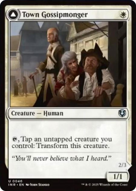 Town Gossipmonger - Innistrad Remastered Magic: The Gathering trading card