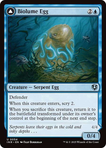 Biolume Egg - Innistrad Remastered Magic: The Gathering trading card