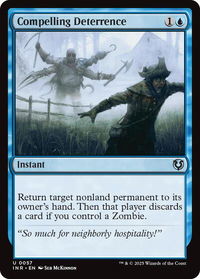 Compelling Deterrence - Innistrad Remastered (INR) #57 - Uncommon Magic: The Gathering Trading Card