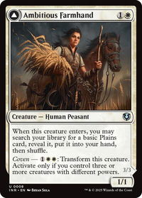 Ambitious Farmhand - Innistrad Remastered (INR) #8 - Uncommon Magic: The Gathering Trading Card