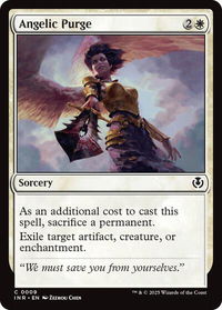 Angelic Purge - Innistrad Remastered (INR) #9 - Common Magic: The Gathering Trading Card