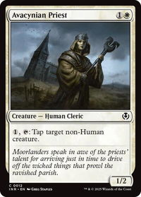 Avacynian Priest - Innistrad Remastered (INR) #12 - Common Magic: The Gathering Trading Card