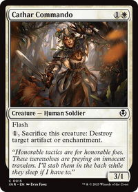Cathar Commando - Innistrad Remastered (INR) #15 - Common Magic: The Gathering Trading Card