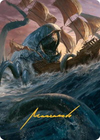 Hullbreaker Horror Art Card (Gold-Stamped Signature) - Art Series: Innistrad Remastered (AAINR) #5 - Special Magic: The Gathering Trading Card