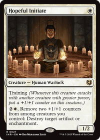 Hopeful Initiate - Innistrad Remastered (INR) #27 - Rare Magic: The Gathering Trading Card