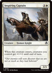 Inspiring Captain - Innistrad Remastered (INR) #28 - Common Magic: The Gathering Trading Card