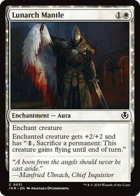 Lunarch Mantle - Innistrad Remastered (INR) #31 - Common Magic: The Gathering Trading Card
