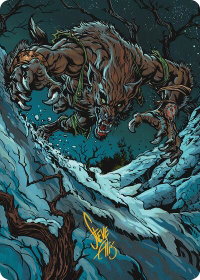 Ravager of the Fells Art Card (Gold-Stamped Signature) - Art Series: Innistrad Remastered (AAINR) #21 - Special Magic: The Gathering Trading Card