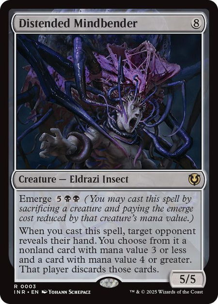 Distended Mindbender - Innistrad Remastered Magic: The Gathering trading card