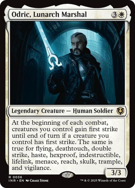Odric, Lunarch Marshal - Innistrad Remastered Magic: The Gathering trading card