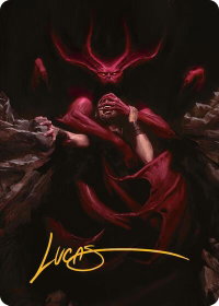 Infernal Grasp Art Card (Gold-Stamped Signature) - Art Series: Innistrad Remastered (AAINR) #10 - Special Magic: The Gathering Trading Card