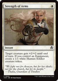Strength of Arms - Innistrad Remastered (INR) #42 - Common Magic: The Gathering Trading Card