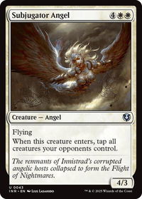 Subjugator Angel - Innistrad Remastered (INR) #43 - Uncommon Magic: The Gathering Trading Card