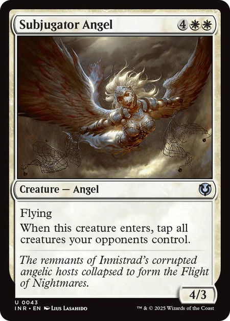 Subjugator Angel - Innistrad Remastered Magic: The Gathering trading card