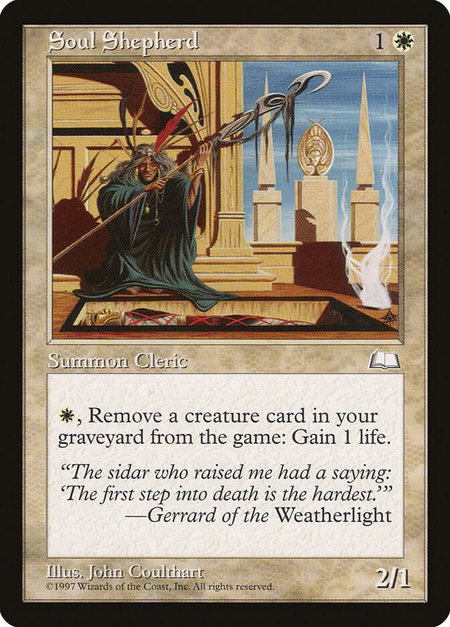 Soul Shepherd - Weatherlight Magic: The Gathering trading card