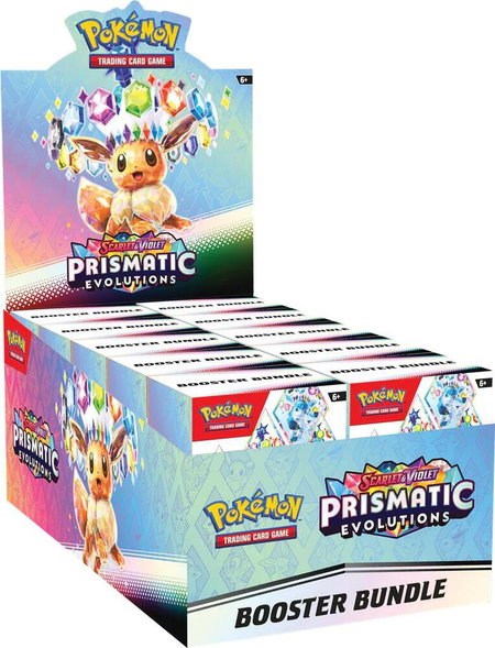 Prismatic Evolutions Booster Bundle Display trading card from SV: Prismatic Evolutions Prismatic Evolutions Booster Bundle Display - SV: Prismatic Evolutions Pokémon trading card