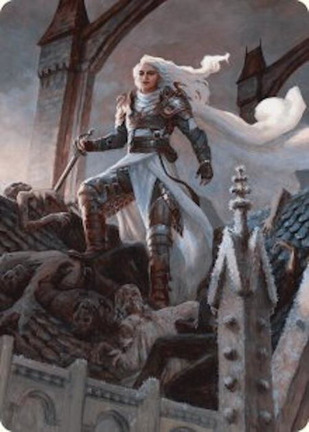 Thalia, Heretic Cathar Art Card trading card from Art Series: Innistrad Remastered Thalia, Heretic Cathar Art Card - Art Series: Innistrad Remastered Magic: The Gathering trading card