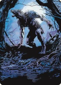 Krallenhorde Howler Art Card - Art Series: Innistrad Remastered (AAINR) #19 - Special Magic: The Gathering Trading Card
