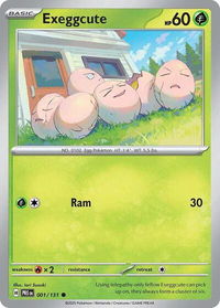 Exeggcute - SV: Prismatic Evolutions (PRE) #001/131 - Common Pokémon Trading Card