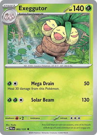 Exeggutor - SV: Prismatic Evolutions (PRE) #002/131 - Uncommon Pokémon Trading Card
