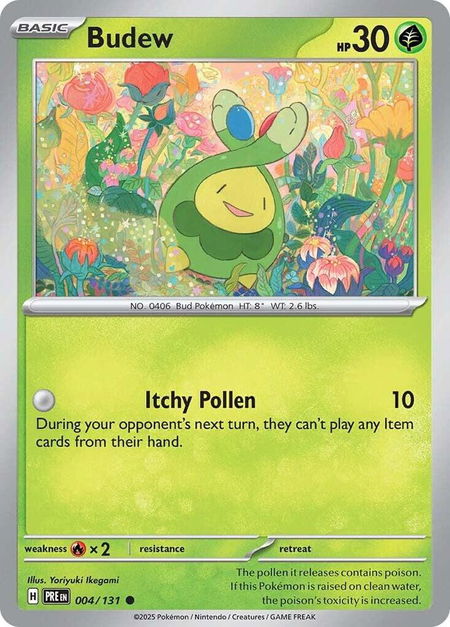 Budew - SV: Prismatic Evolutions Pokémon trading card