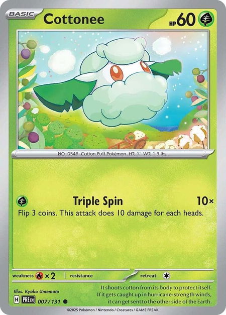 Cottonee - SV: Prismatic Evolutions Pokémon trading card
