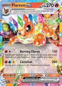 Flareon ex - 014/131 - SV: Prismatic Evolutions (PRE) #014/131 - Double Rare Pokémon Trading Card